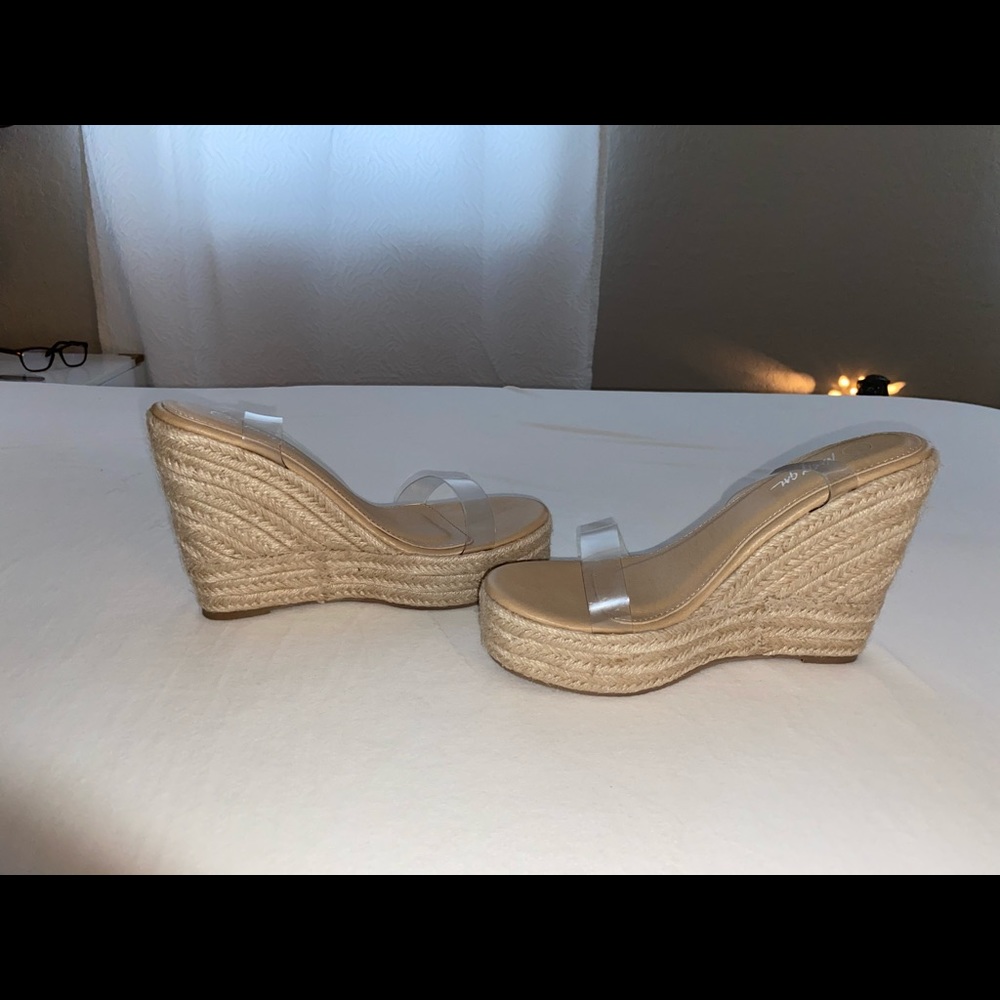 Clear Strap Wedges